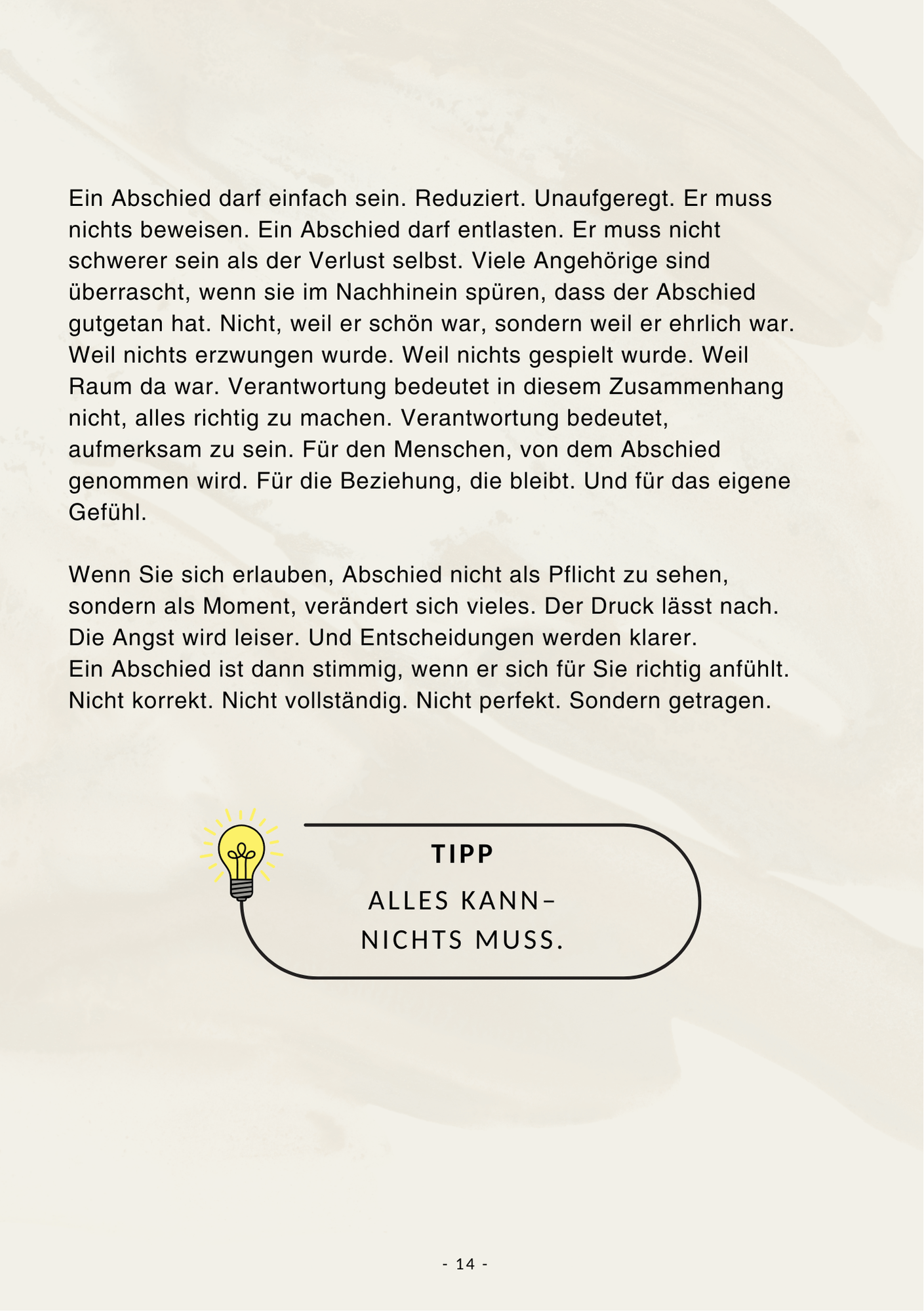 Innenseite mit Tipp-Kasten „Alles kann – nichts muss“